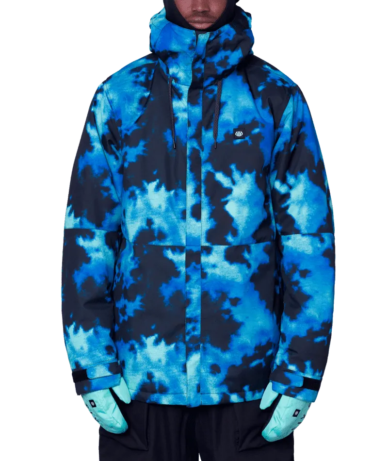 686 Foundation Insulated Snowboard Jacket Blue Slush Nebula 2024