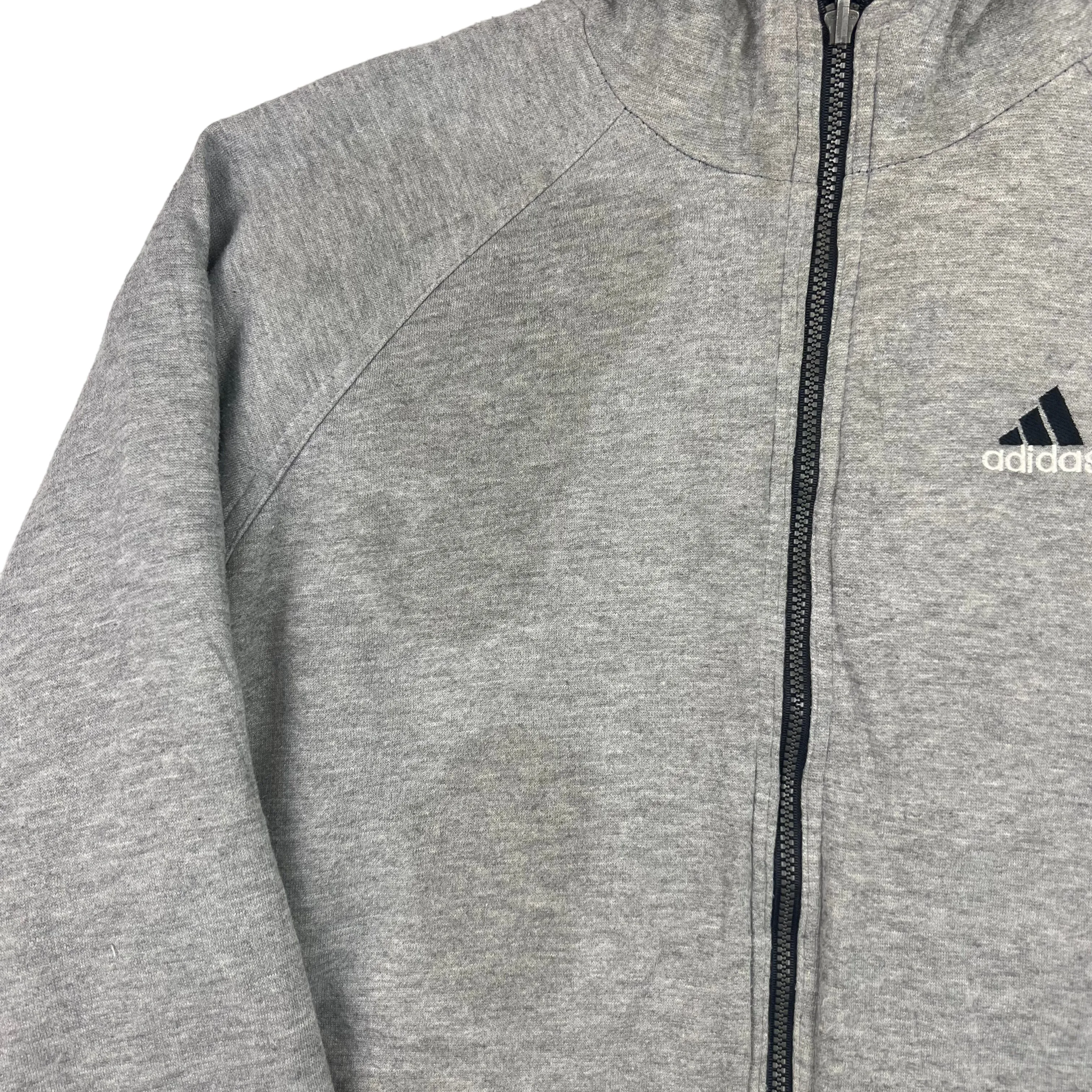 Adidas Reversible Hooded Jacket Black Grey