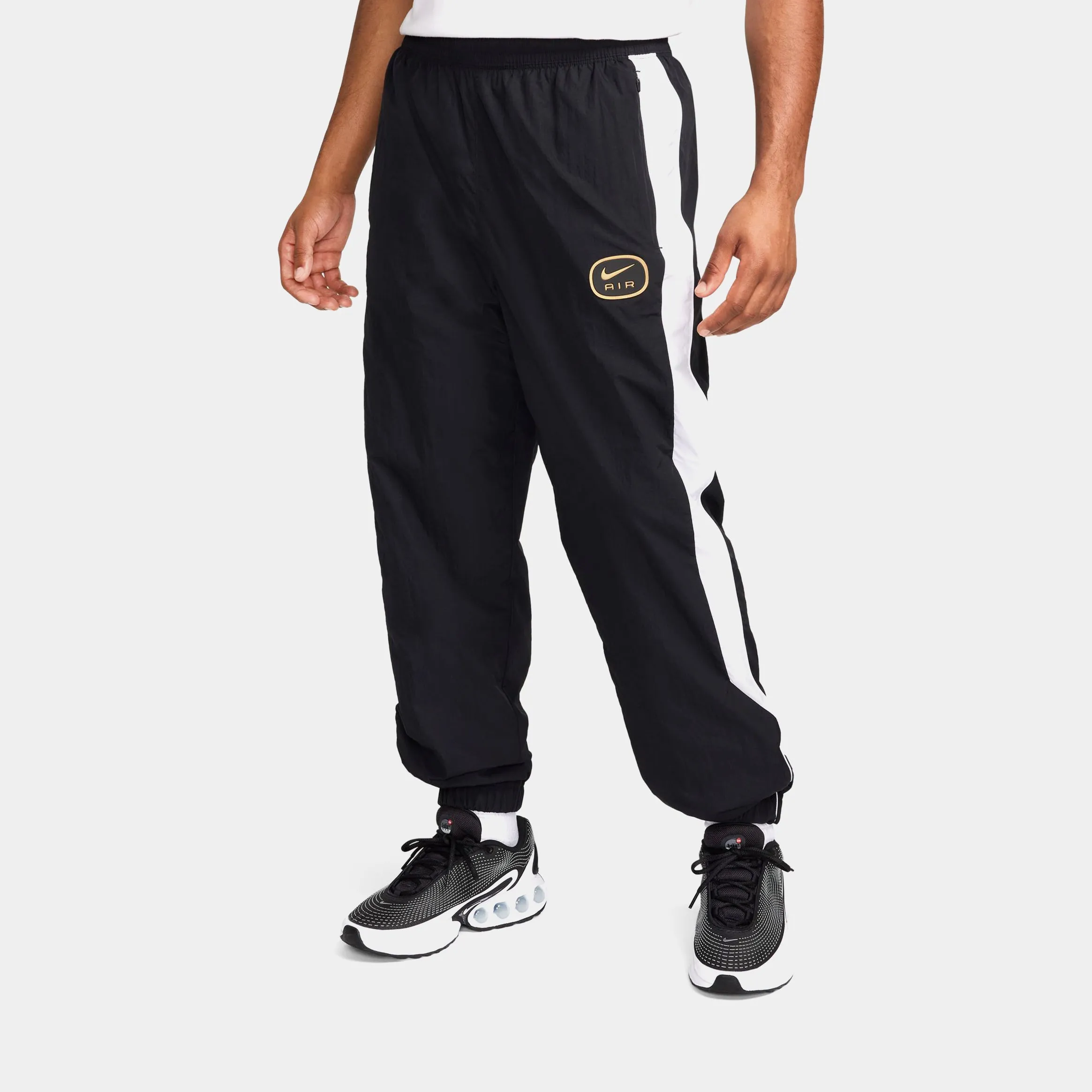 Air Woven Joggers Mens Pants (Black/White)