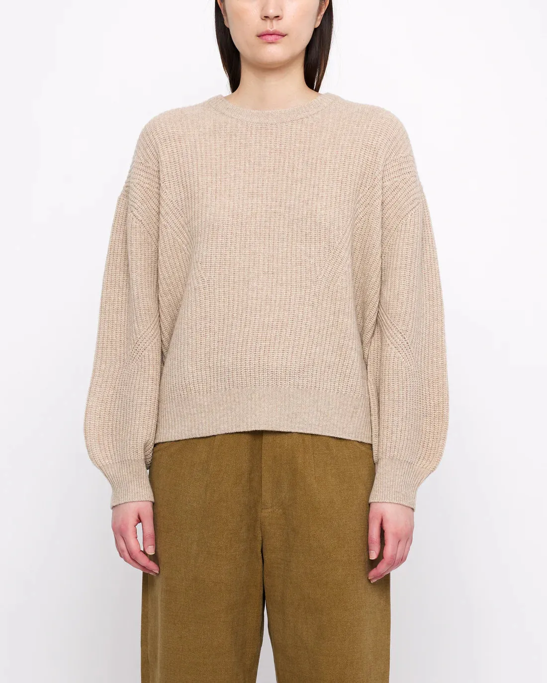 Almond Signature Yak Poet Sweater