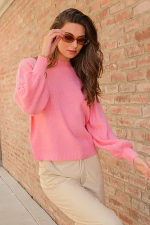 Balloon Puff Sleeve Sweater