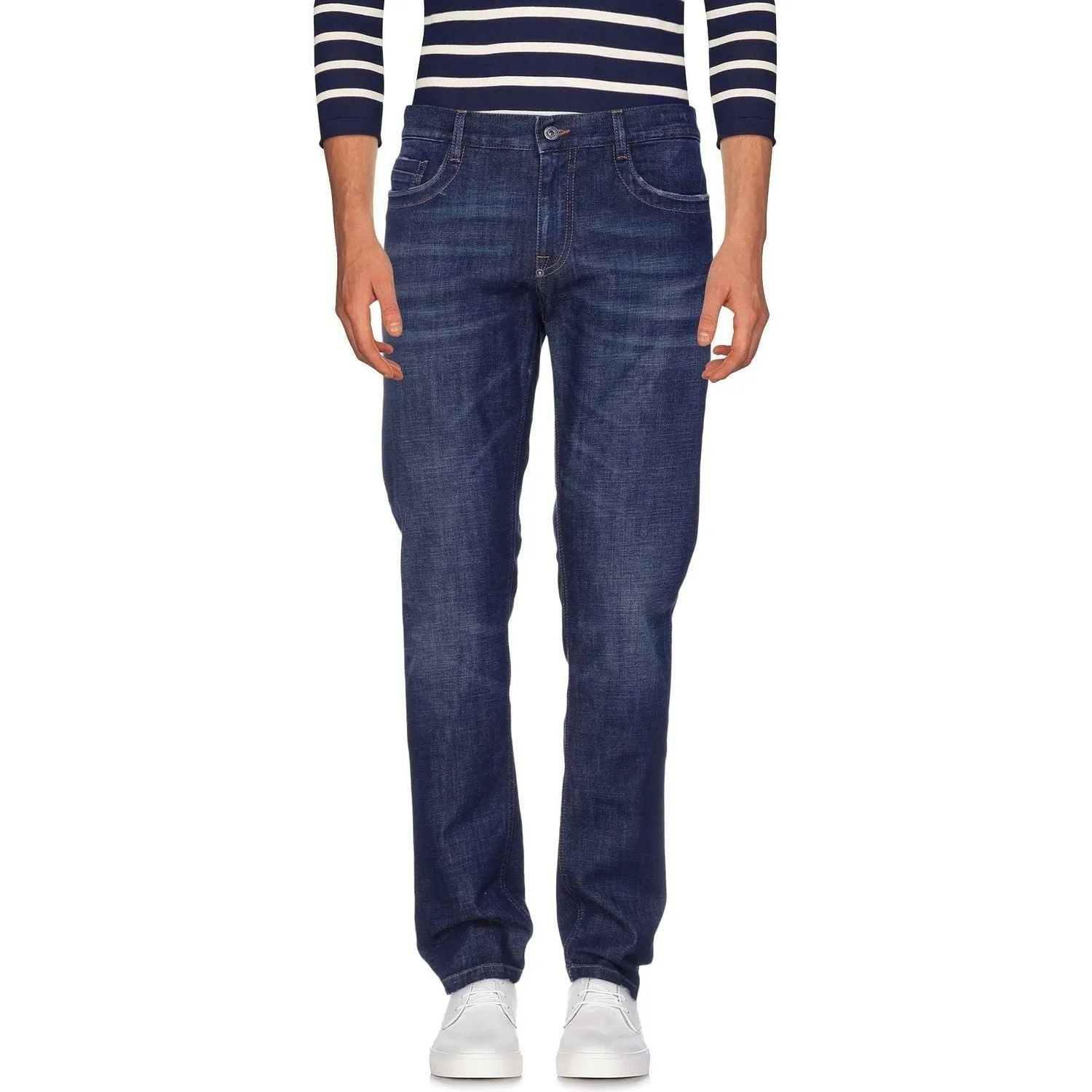 Bikkembergs Blue Cotton Men Jean