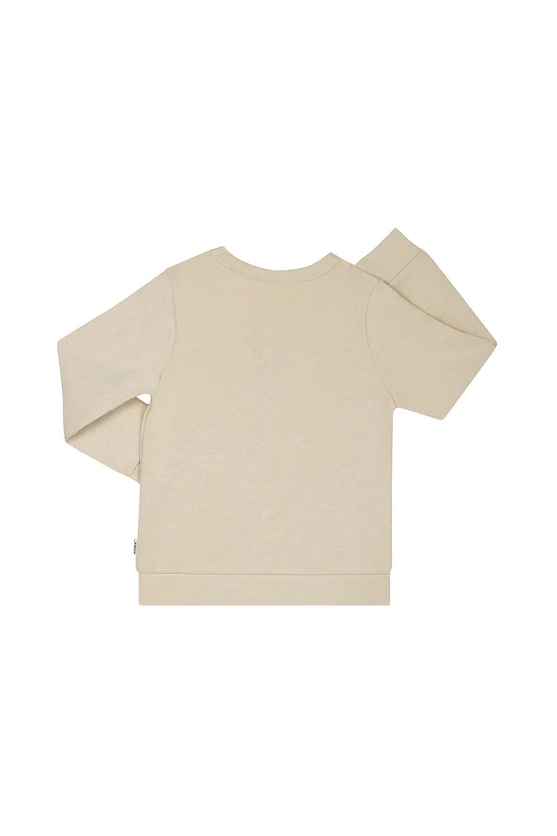 Bonds Kids Tech Sweats Pullover - Sesame Seed