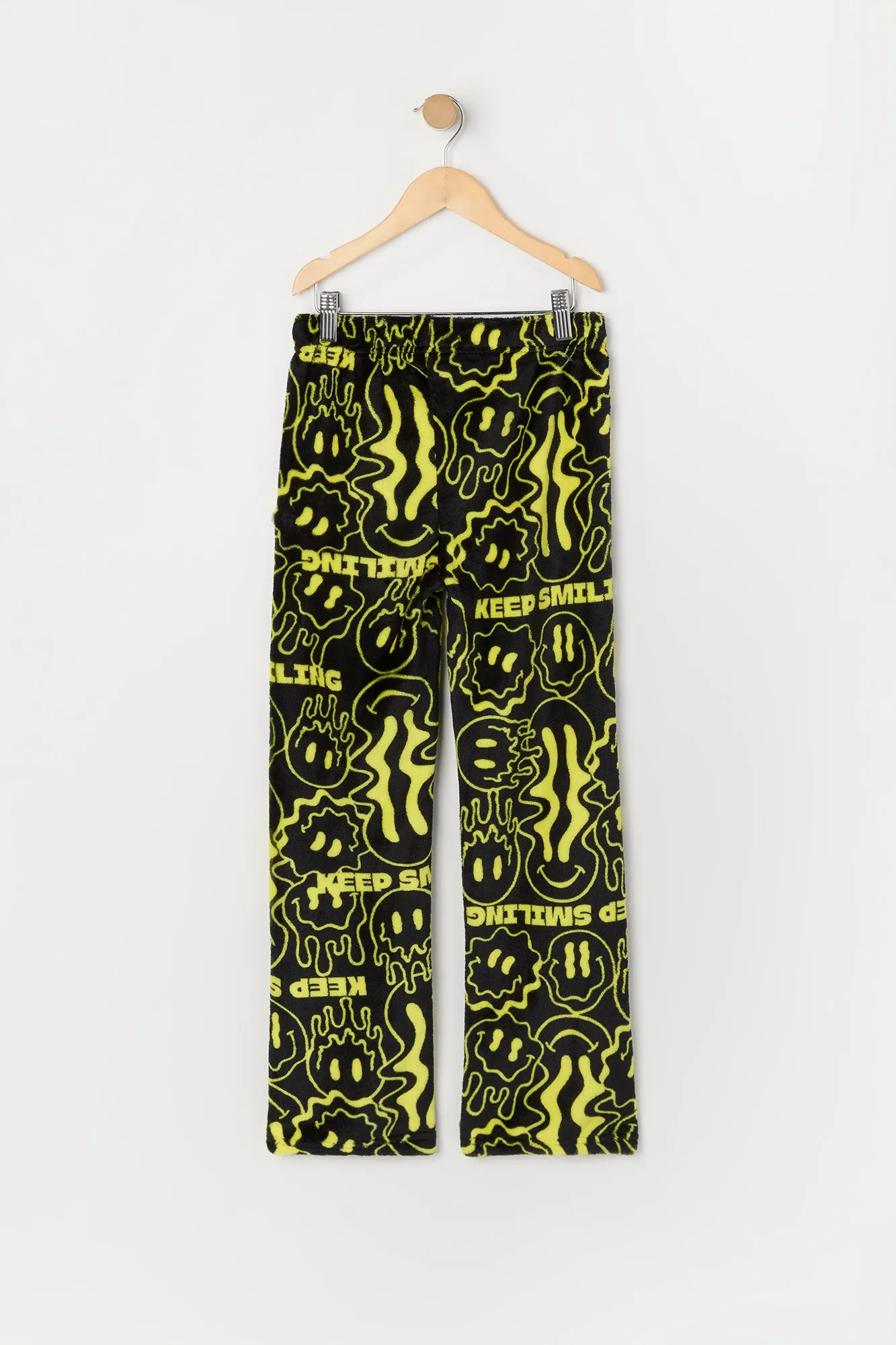 Boys Printed Plush Pajama Pant