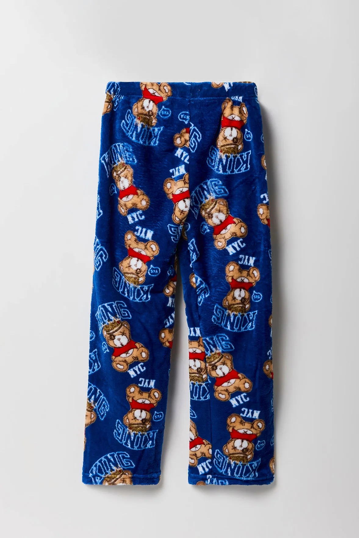 Boys Printed Plush Pajama Pant