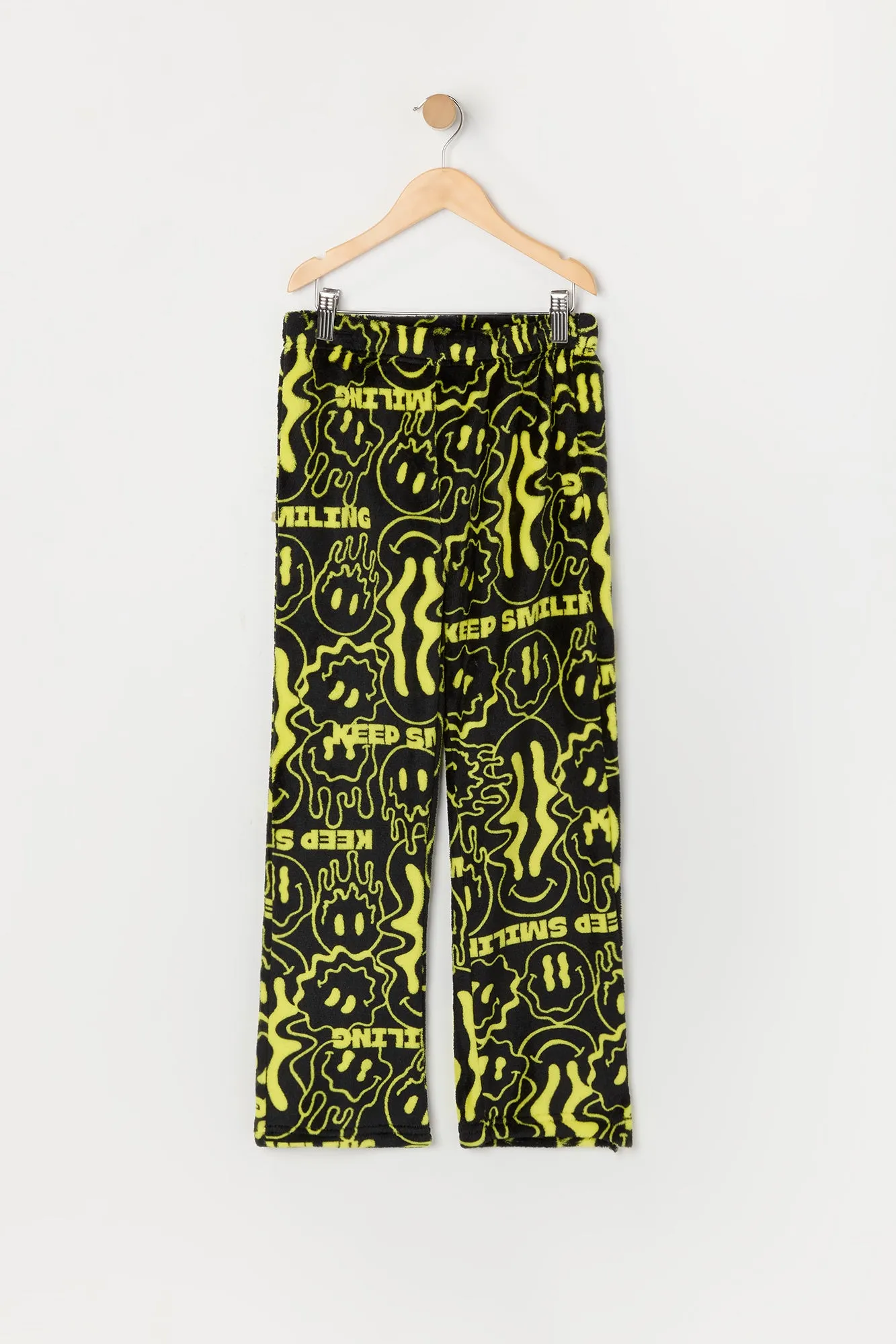 Boys Printed Plush Pajama Pant