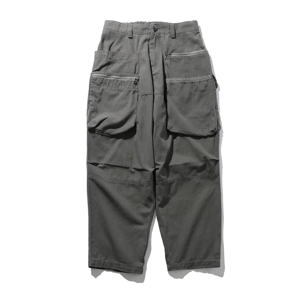 Cargo Pants Mens Casual Safari Style Wide Leg Trousers