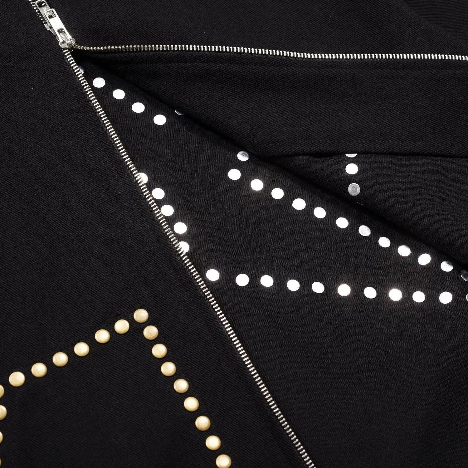 Carpet Co Studded Denim Jacket Black