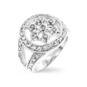 Classic Cubic Zirconia Web Ring