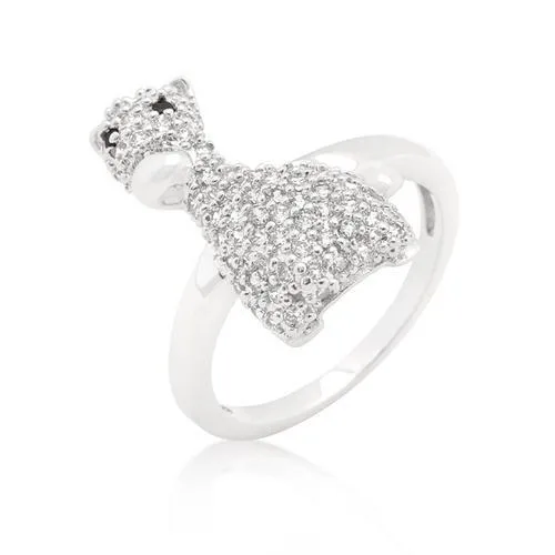 Cubic Zirconia Giraffe Ring