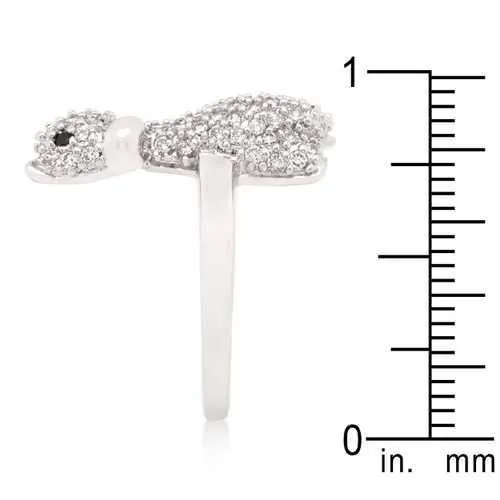 Cubic Zirconia Giraffe Ring