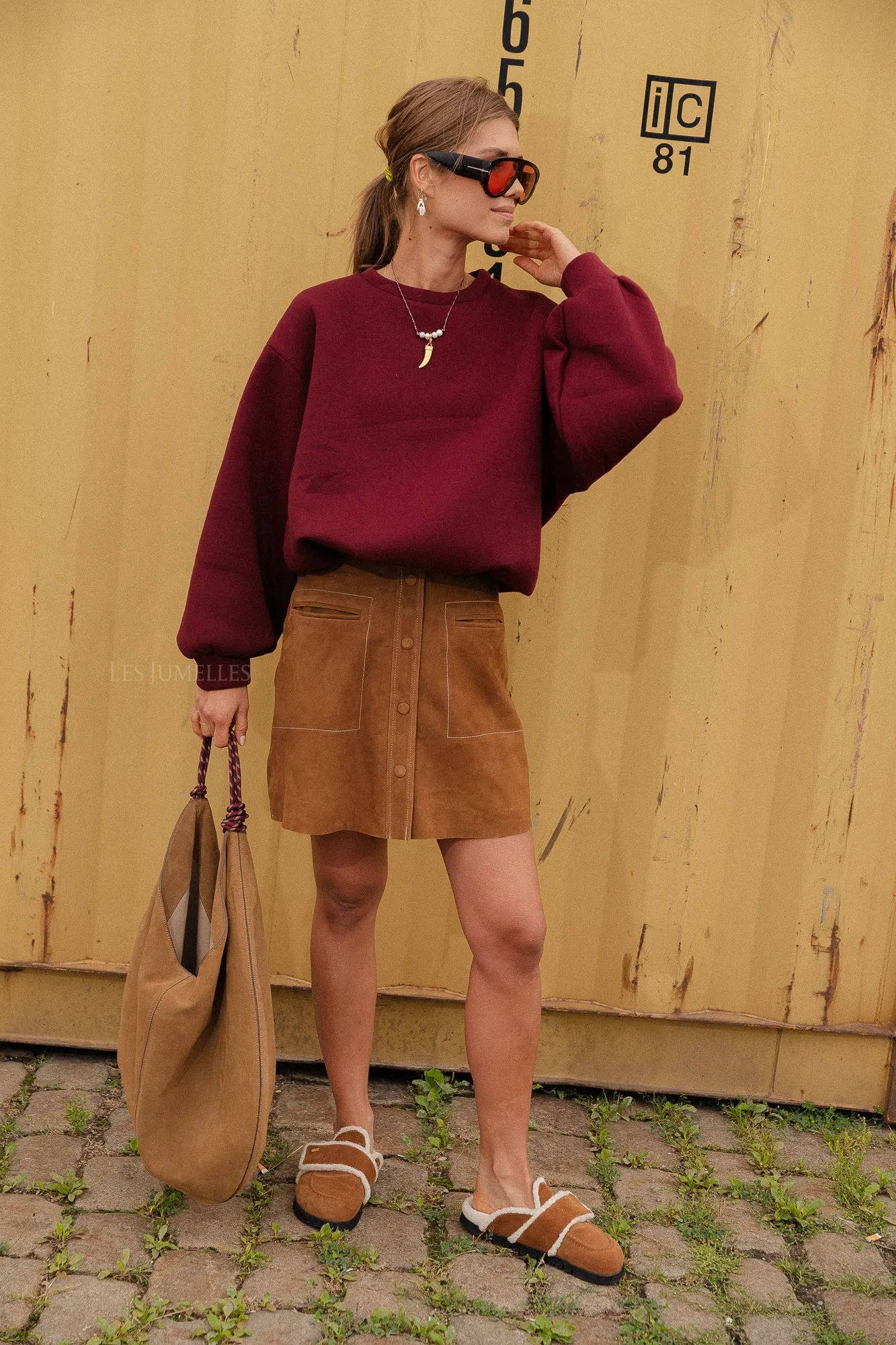 Emelyne sweater burgundy