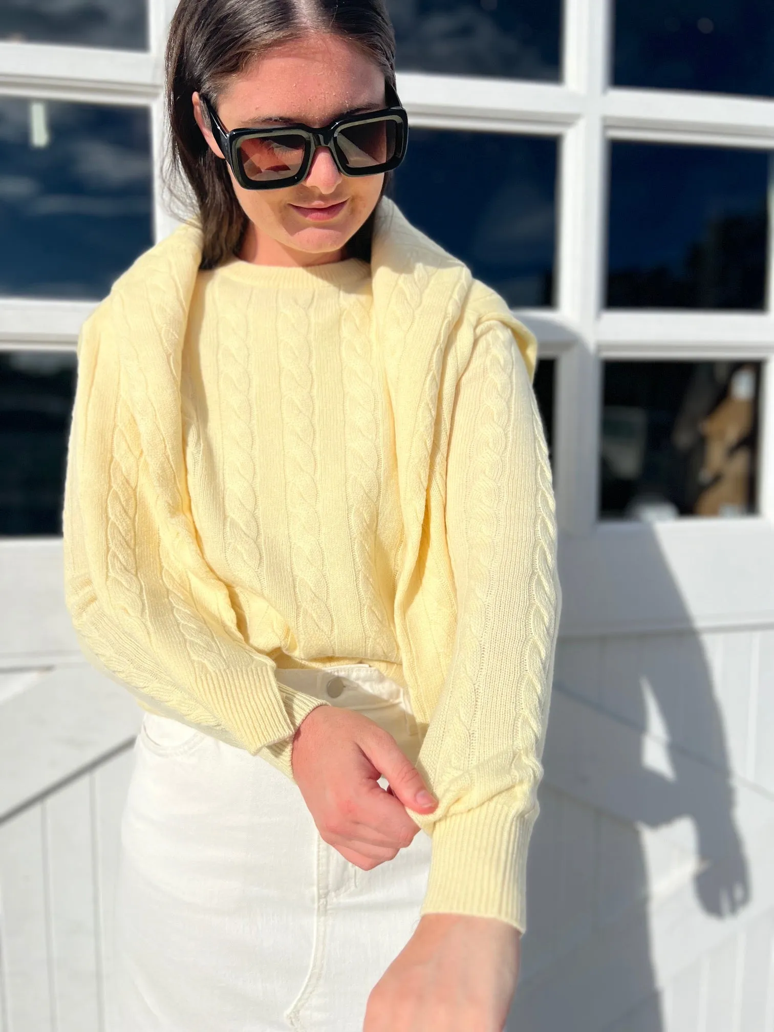 Grace & May Cashmere Cable Knit Sweaters