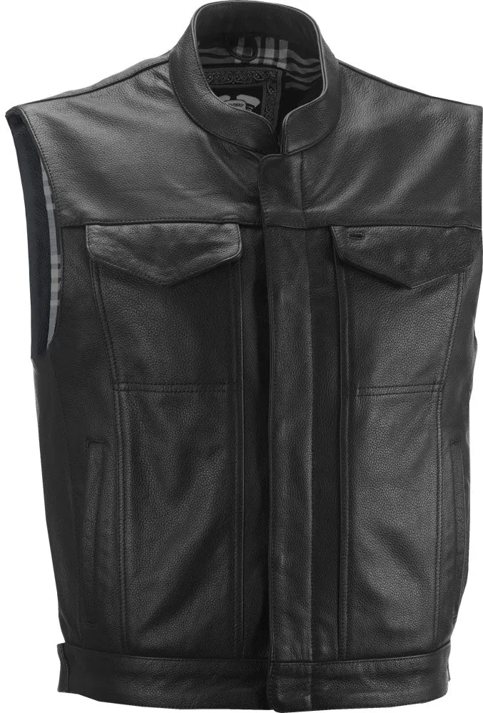 Highway 21 12 Gauge Leather Motorcycle Riding Vest