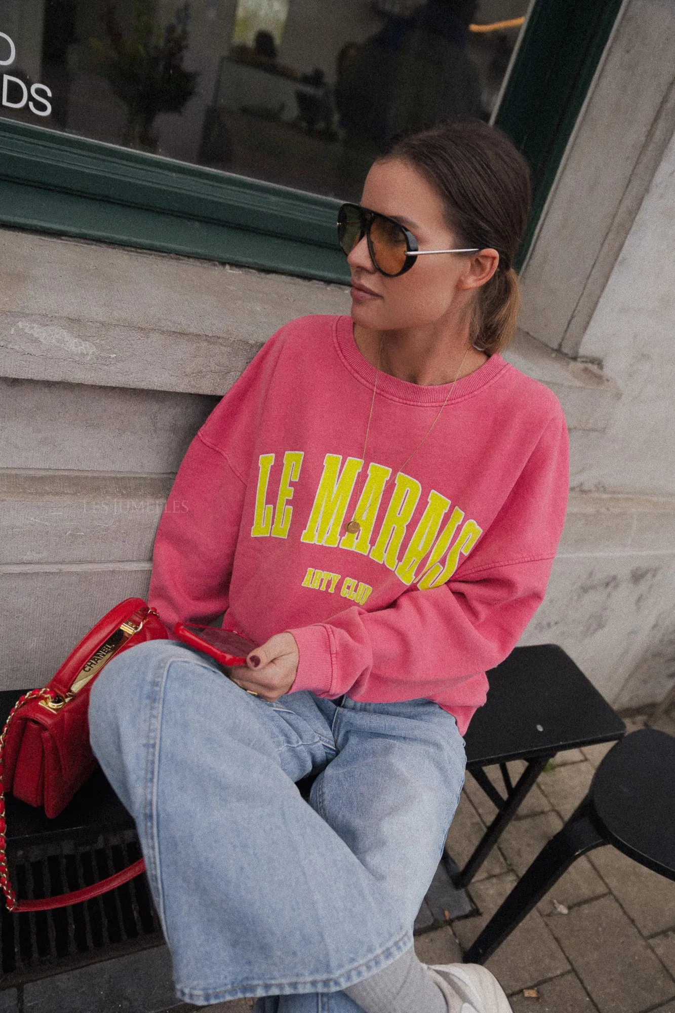 Le Marais sweater candy pink