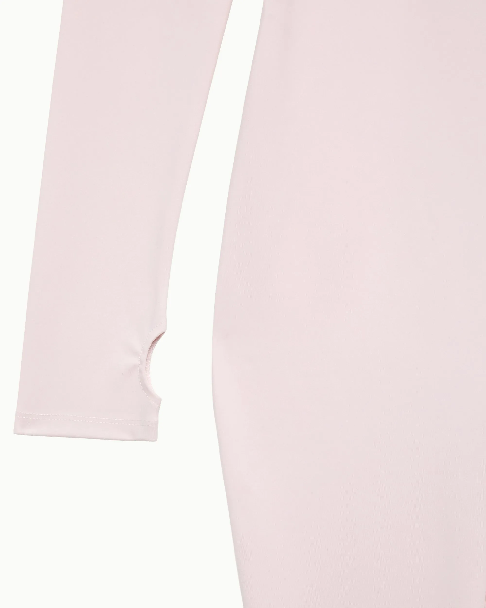 Long Sleeve Footed Catsuit | Powder Pink