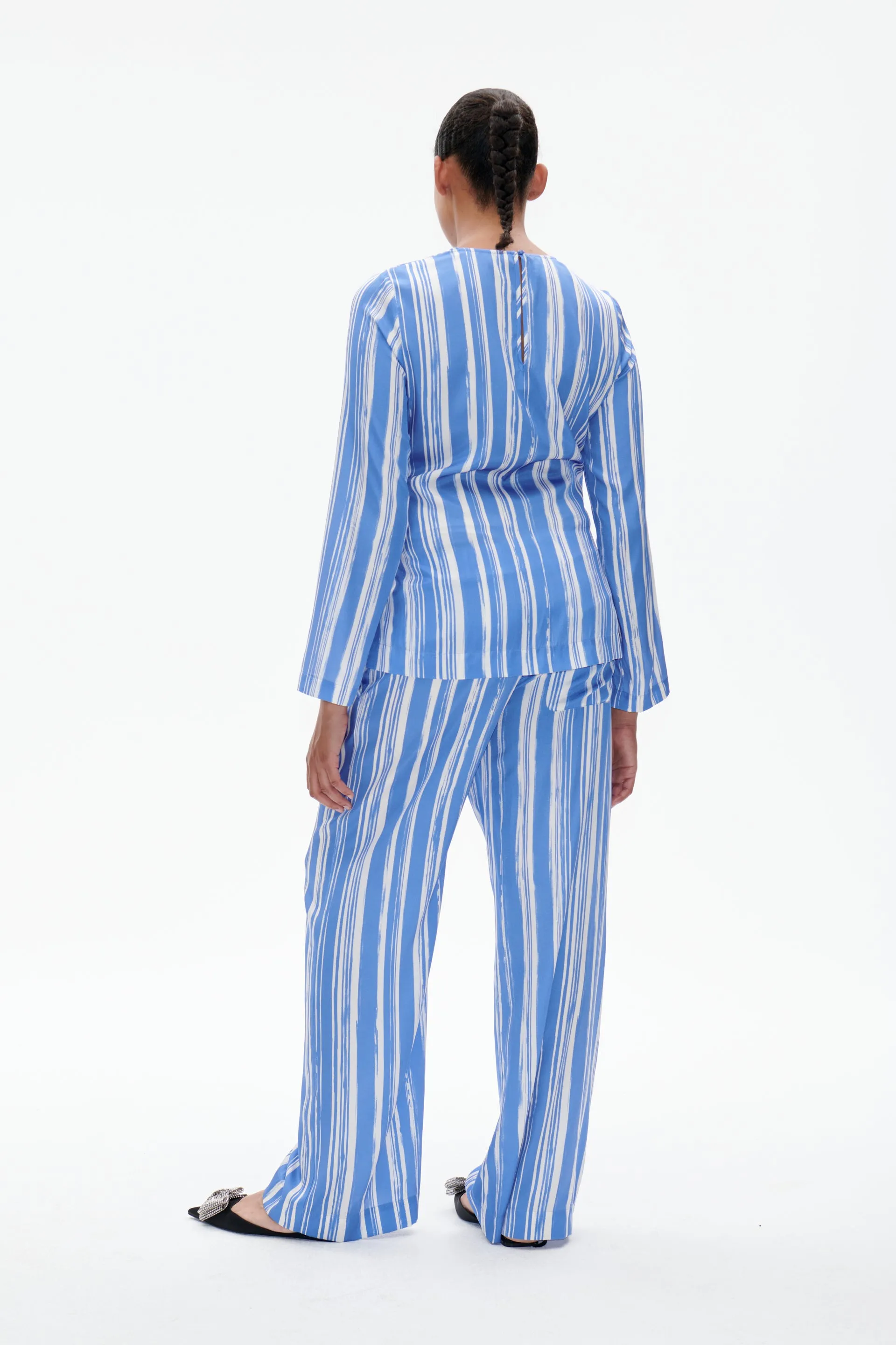 MALU | Blue Painted Stripe