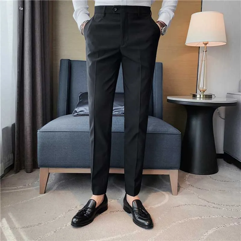 Men's Slim Business Drape Suit Pants