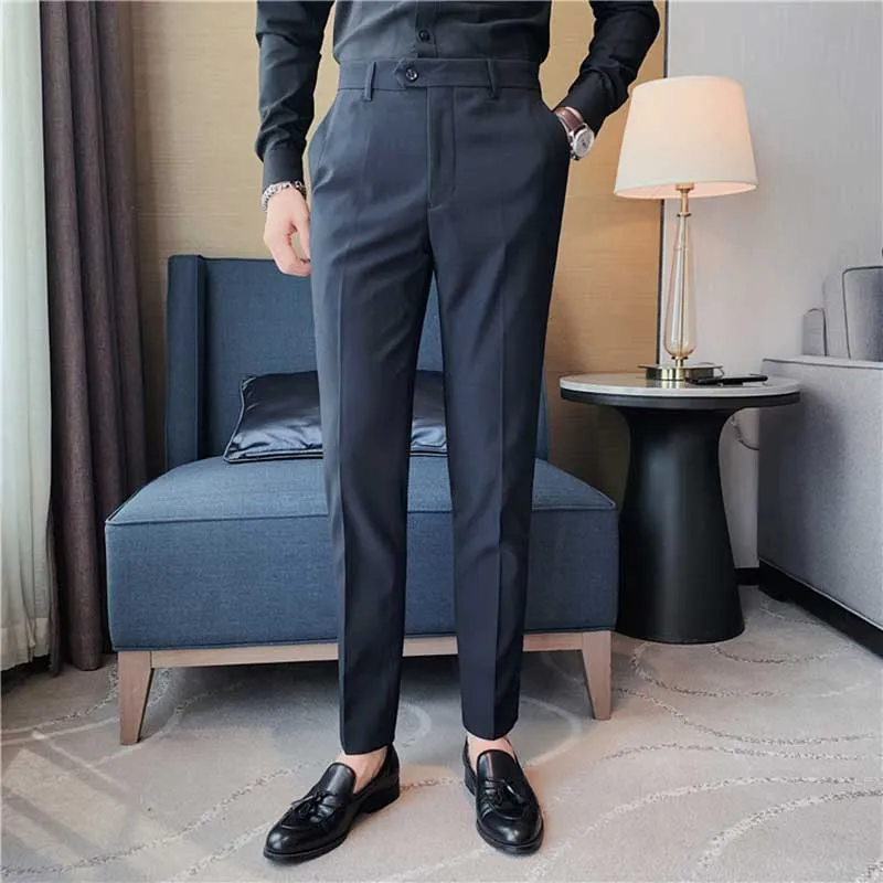 Men's Slim Business Drape Suit Pants