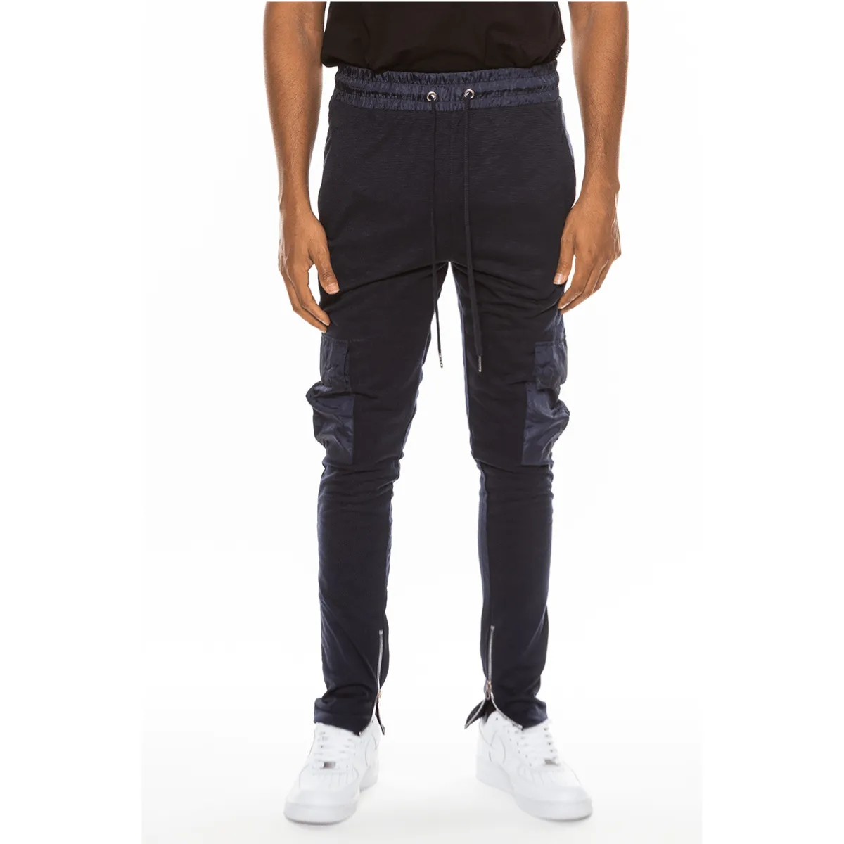 Navy Heathered Blend Joggers