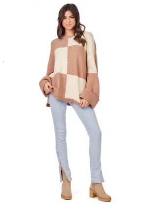 Oaklyn Sweater in Tan by Mud Pie