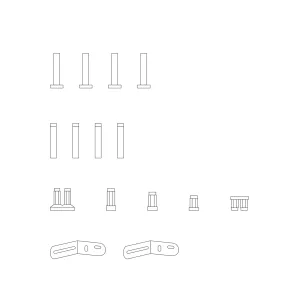 PARTS: muuto | compile shelving system | essential pack | grey