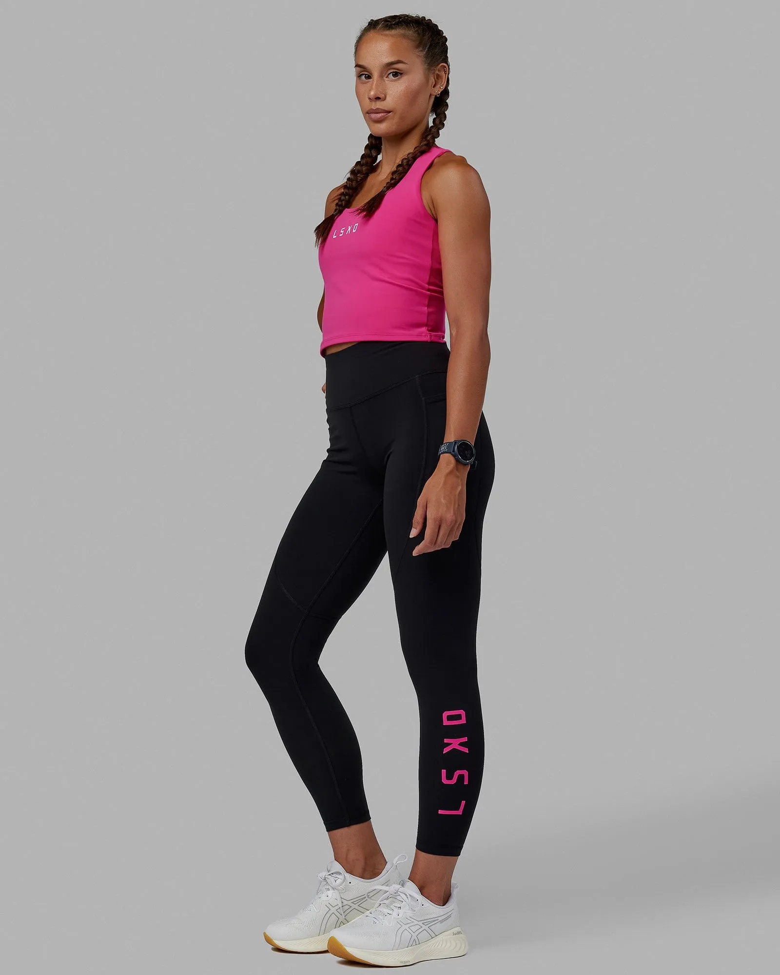 Rep Shelf Bra Performance Tank - Ultra Pink