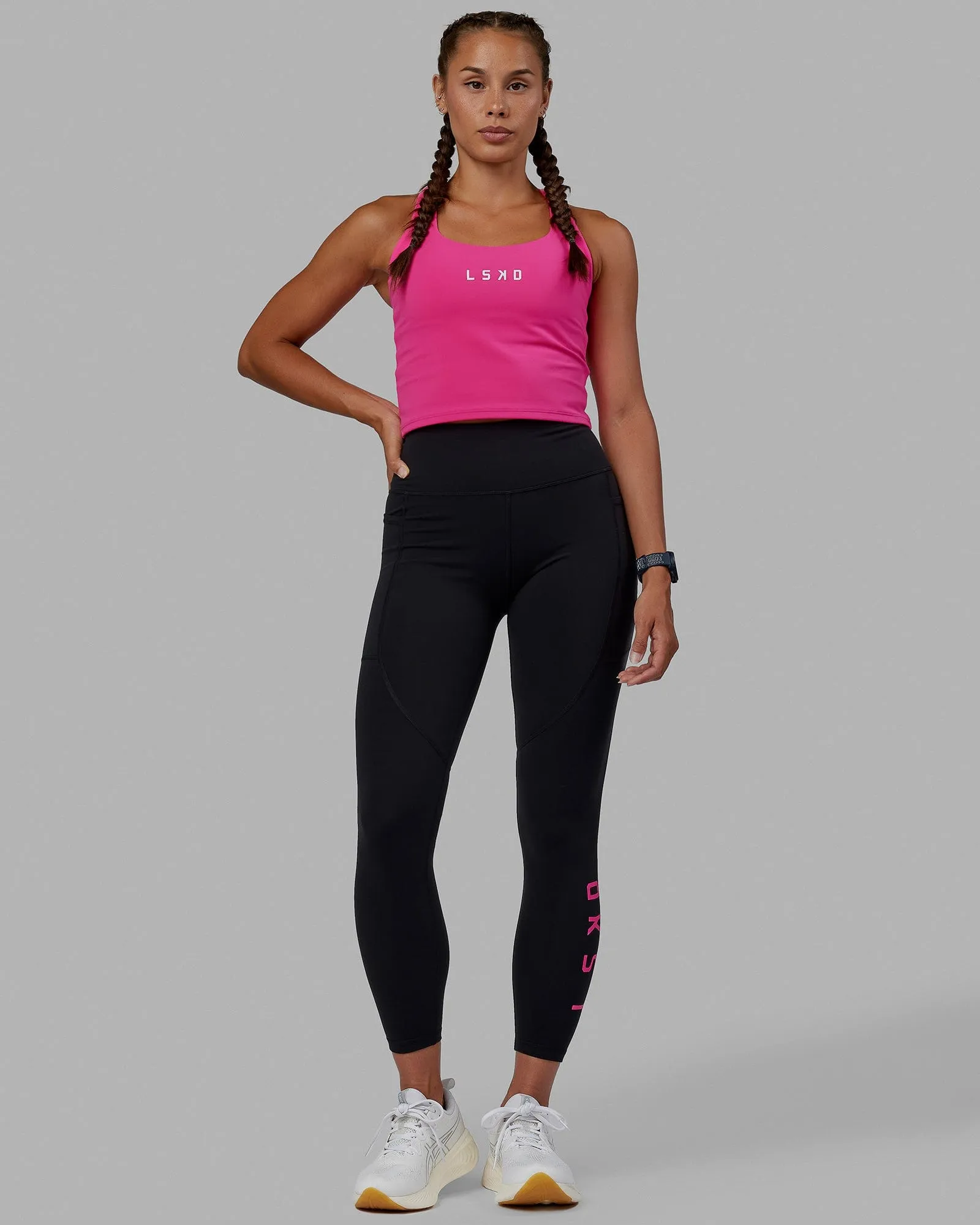 Rep Shelf Bra Performance Tank - Ultra Pink