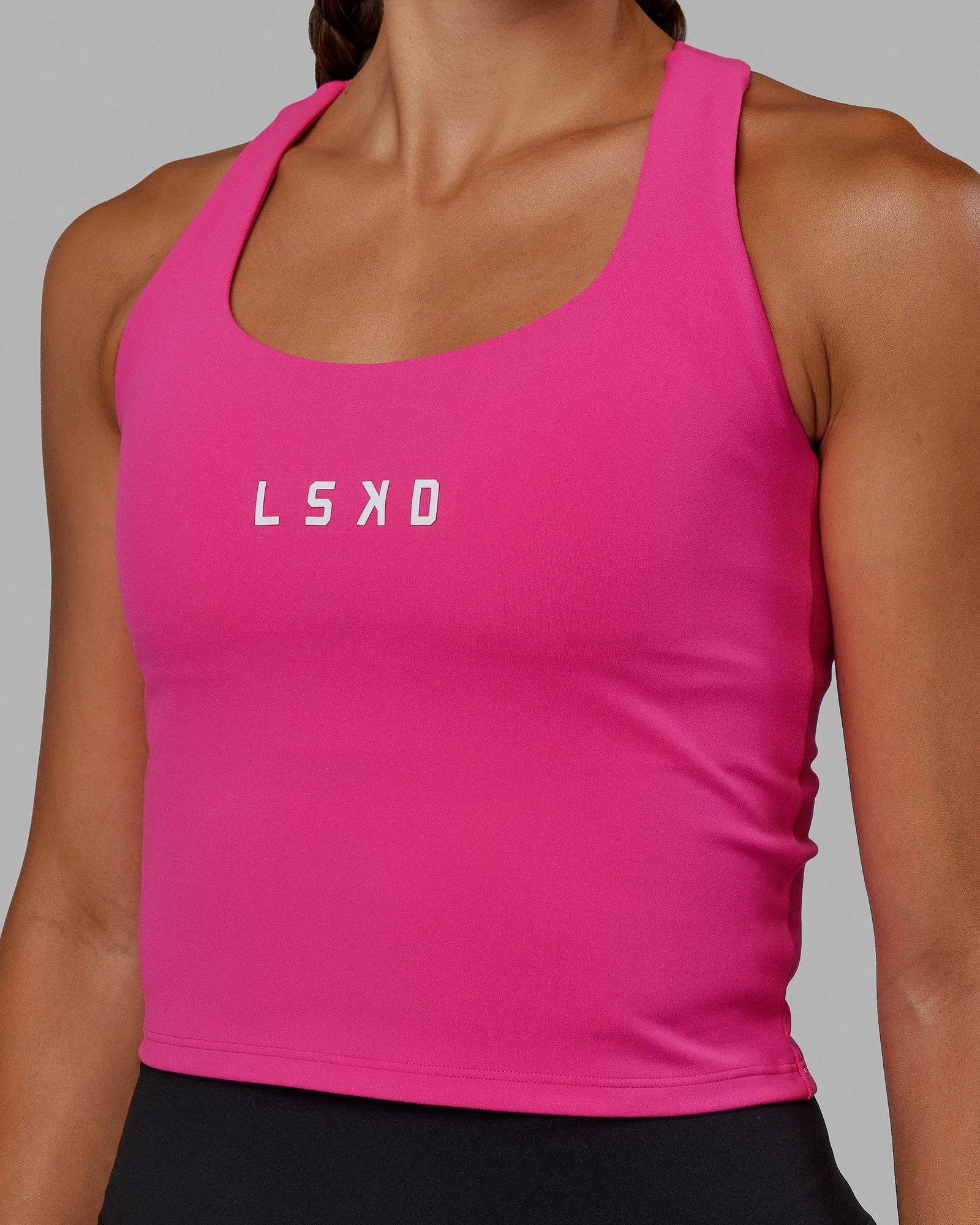 Rep Shelf Bra Performance Tank - Ultra Pink