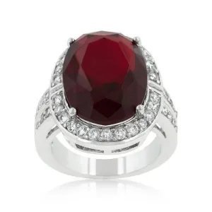 Ruby Red Cocktail Ring