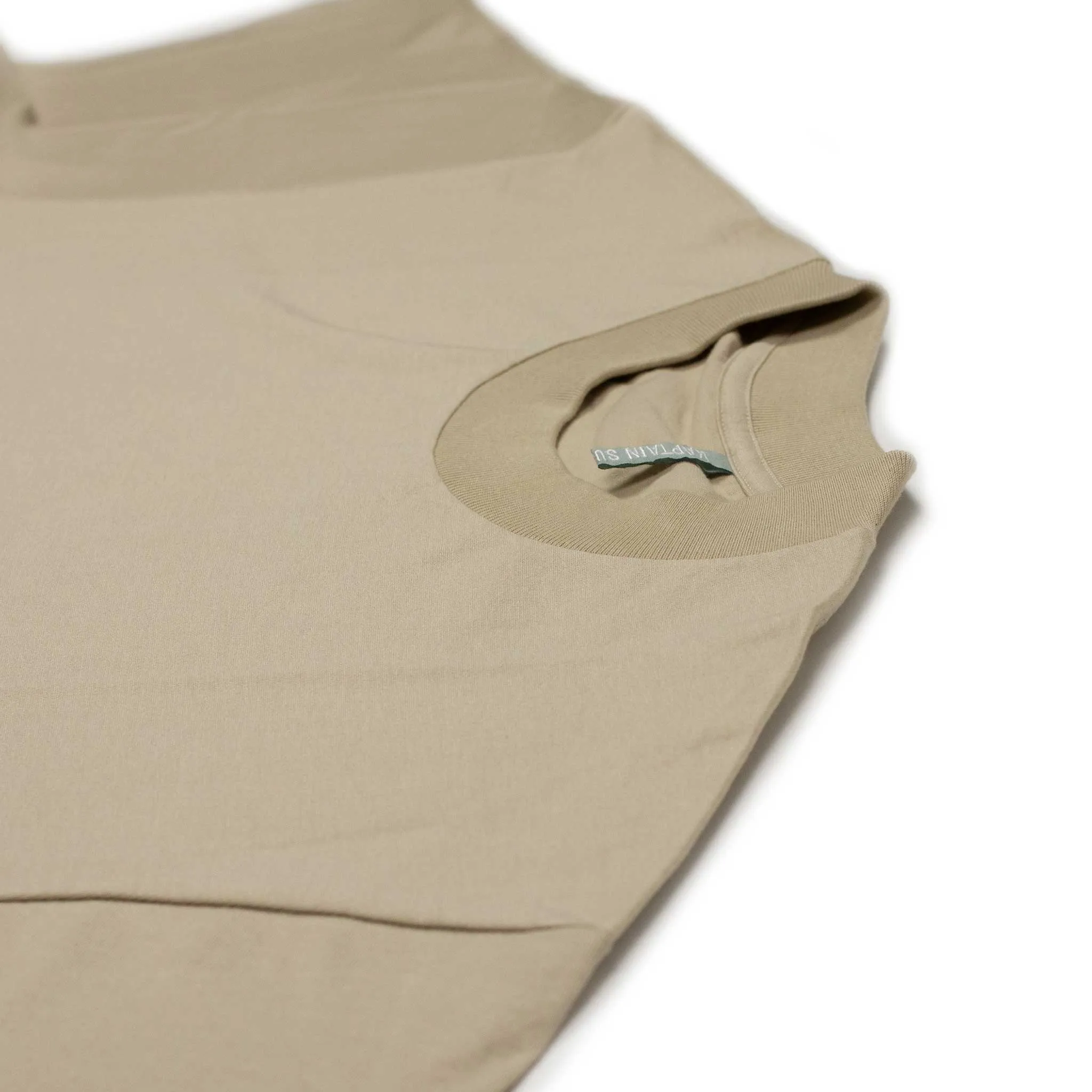 Suvin Supima tee light in beige cotton