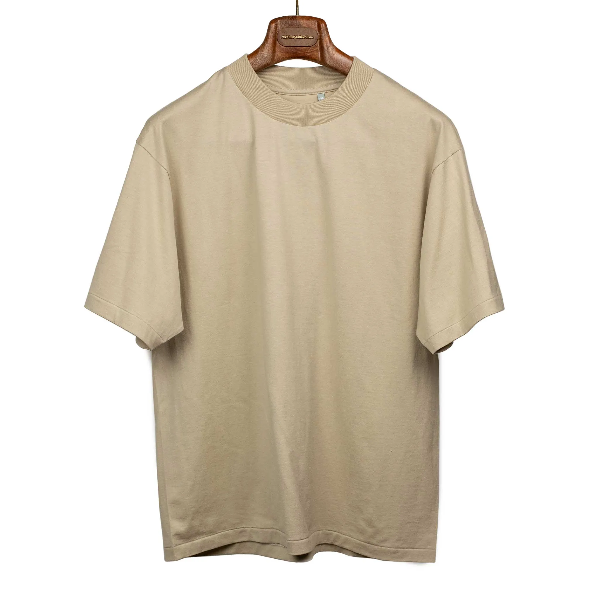 Suvin Supima tee light in beige cotton