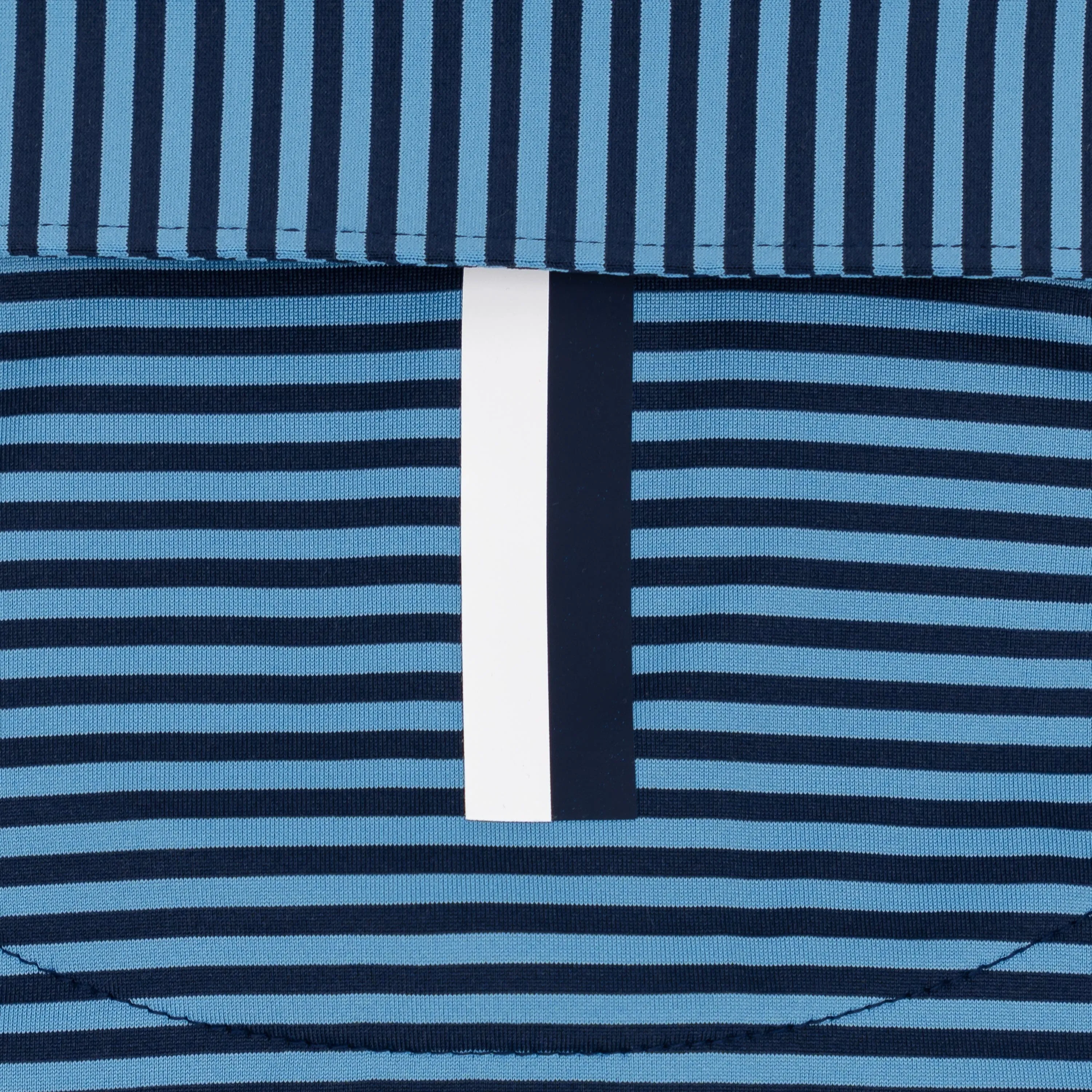 The Birdie Stripe | Performance Polo | The Birdie Stripe - Highcountry Blue/Fleet Navy