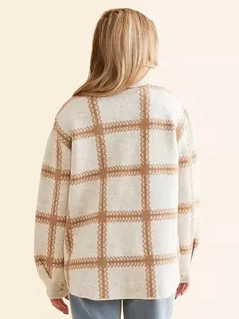 {Z Supply} Tyler Plaid Sweater Jacket